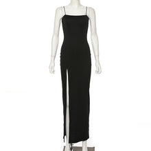 Load image into Gallery viewer, Cryptographic Sexy Women's Maxi Dresses Strap Backless Split Long Dress Fashion Fall 2019 Elegant Ladies Party Club Dresses