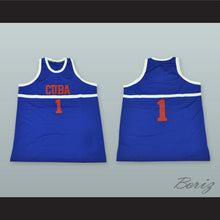 Load image into Gallery viewer, Cuba 1 National Team Blue Basketball Jersey