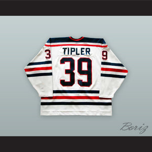 Curtis Tipler 39 Regina Pats White Hockey Jersey