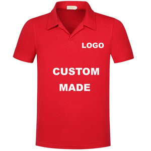 Custom Group Polo Shirt Logo Wholesale Design Team Work Polos Men Shirts Fashion Brands Style Casual Printing Slim Fit Clothing