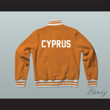 Load image into Gallery viewer, Cyprus Varsity Letterman Jacket-Style Sweatshirt