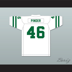 1975 WFL Cyril Pinder 46 Chicago Winds Home Football Jersey