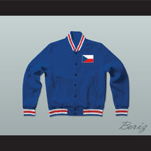 Load image into Gallery viewer, Czech Republic Varsity Letterman Jacket-Style Sweatshirt