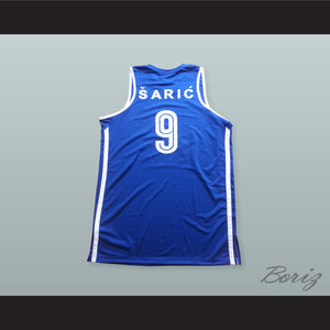 Dario Saric 9 KK Cibona Zagreb Basketball Jersey with Patch
