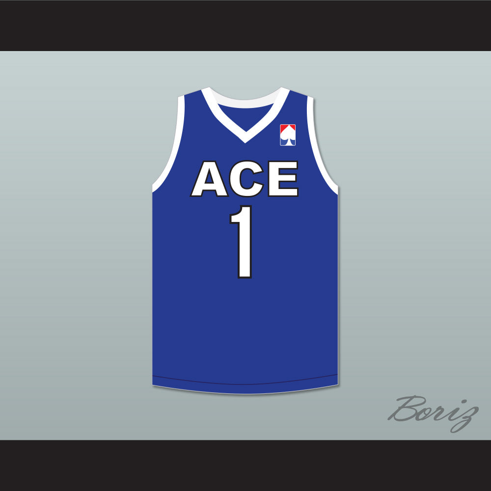 DDG 1 ACE Family Charity Blue Basketball Jersey