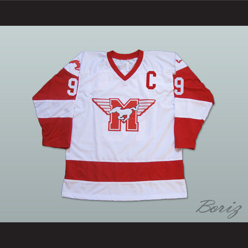 Derek Sutton 9 Hamilton Mustangs Hockey Jersey Youngblood Movie