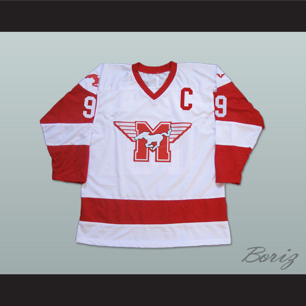 Derek Sutton 9 Hamilton Mustangs Hockey Jersey Youngblood Movie
