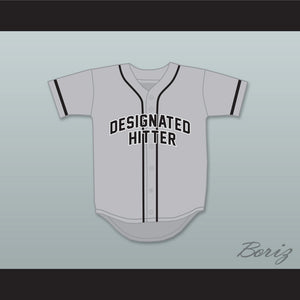 Designated Hitter 9 Gray Baseball Jersey
