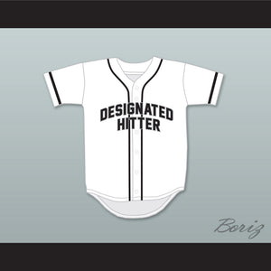 Designated Hitter 9 White Baseball Jersey