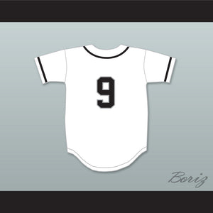 Designated Hitter 9 White Baseball Jersey