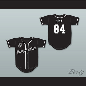 DMX 84 Rough Ryders Black Baseball Jersey