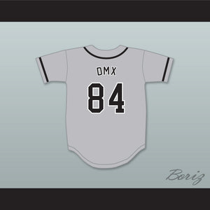 DMX 84 Rough Ryders Gray Baseball Jersey