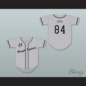 DMX 84 Rough Ryders Gray Baseball Jersey