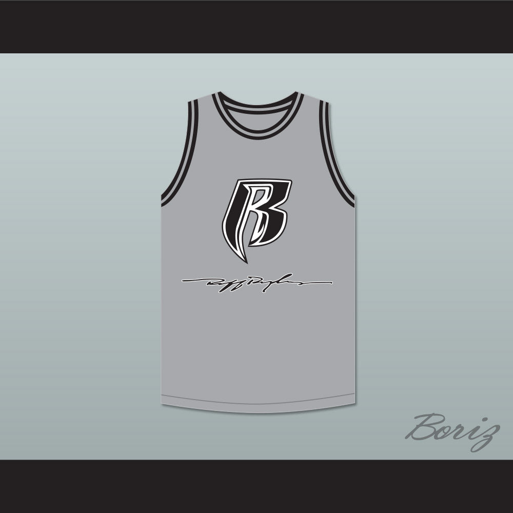 DMX 84 Rough Ryders Gray Basketball Jersey 2