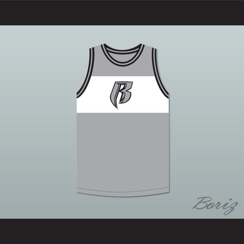 DMX 84 Rough Ryders Gray Basketball Jersey 4