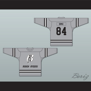DMX 84 Rough Ryders Gray Hockey Jersey