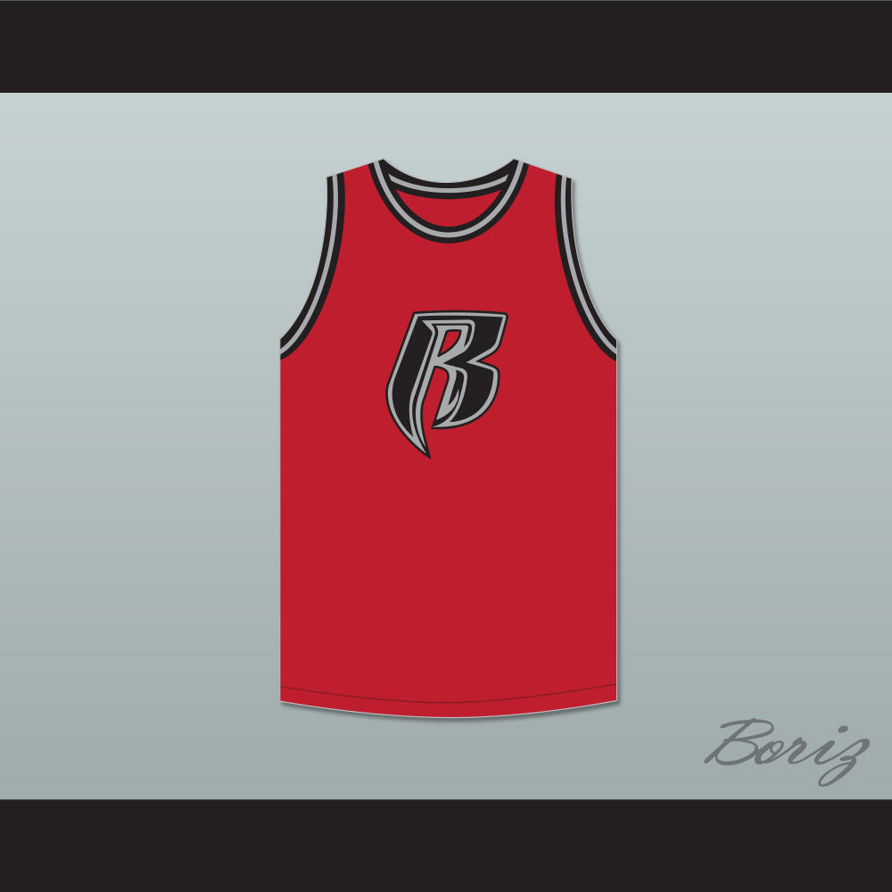 DMX 84 Rough Ryders Red Basketball Jersey 1