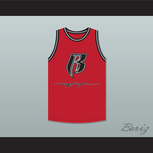DMX 84 Rough Ryders Red Basketball Jersey 2