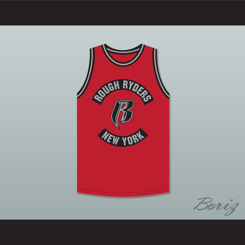 DMX 84 Rough Ryders Red Basketball Jersey 3