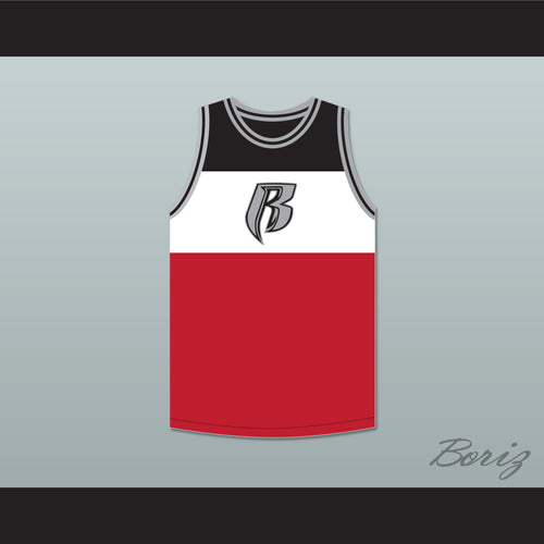 DMX 84 Rough Ryders Tricolor Basketball Jersey 1