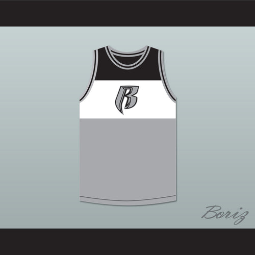 DMX 84 Rough Ryders Tricolor Basketball Jersey 2