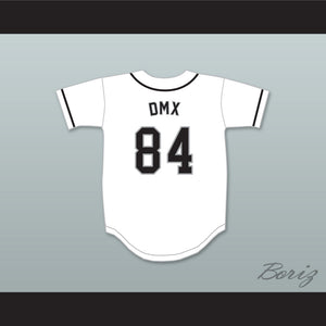 DMX 84 Rough Ryders White Baseball Jersey