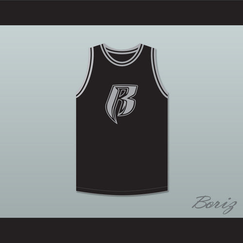 DMX 84 Rough Ryders Black Basketball Jersey 1