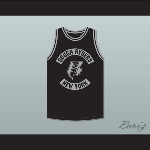 DMX 84 Rough Ryders Black Basketball Jersey 3