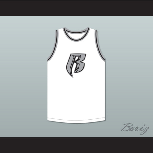 DMX 84 Rough Ryders White Basketball Jersey 1