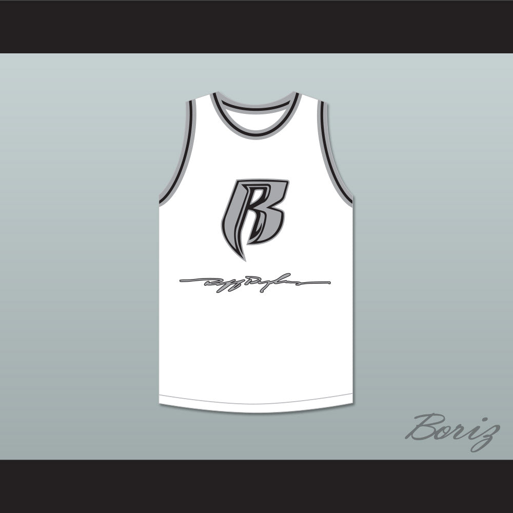 DMX 84 Rough Ryders White Basketball Jersey 2