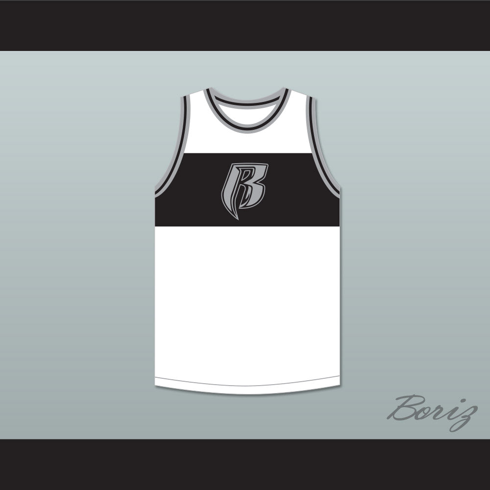 DMX 84 Rough Ryders White Basketball Jersey 4