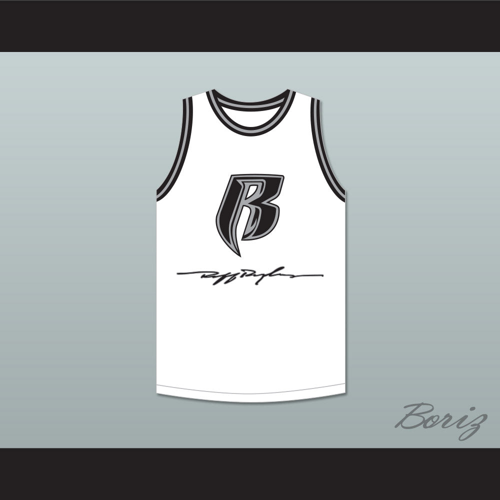 DMX 84 Rough Ryders White Basketball Jersey 6