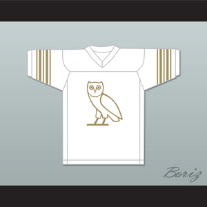 Drake 9 OVO White Football Jersey