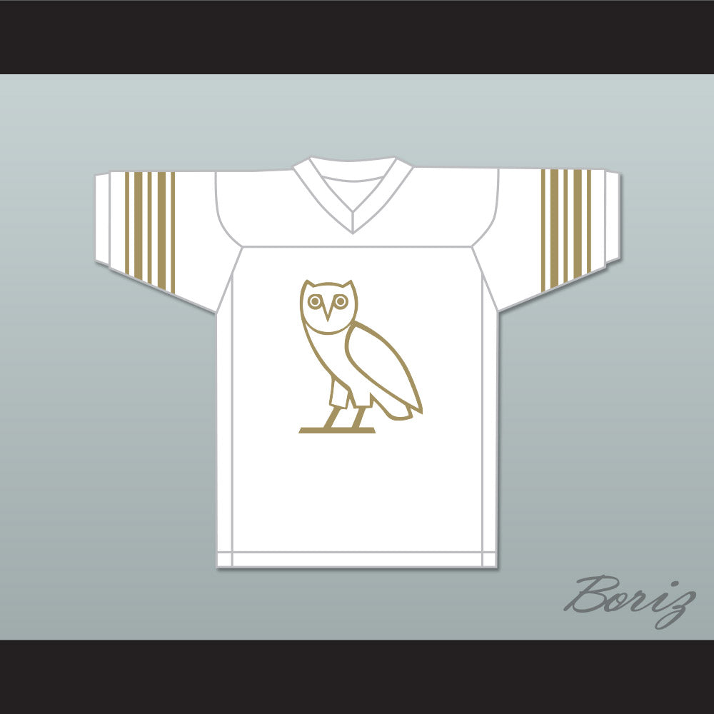 Drake 9 OVO White Football Jersey