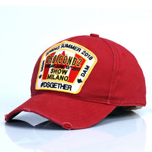 Load image into Gallery viewer, DSQICOND2 DSQ2 Summer Fashion Cotton T-shirt Men Short Sleeves Cool Tops Tees with Mesh Baseball Trucker Cap Snapback Dad Hats