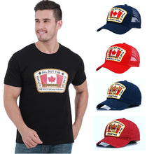 Load image into Gallery viewer, DSQICOND2 DSQ2 Summer Fashion Cotton T-shirt Men Short Sleeves Cool Tops Tees with Mesh Baseball Trucker Cap Snapback Dad Hats