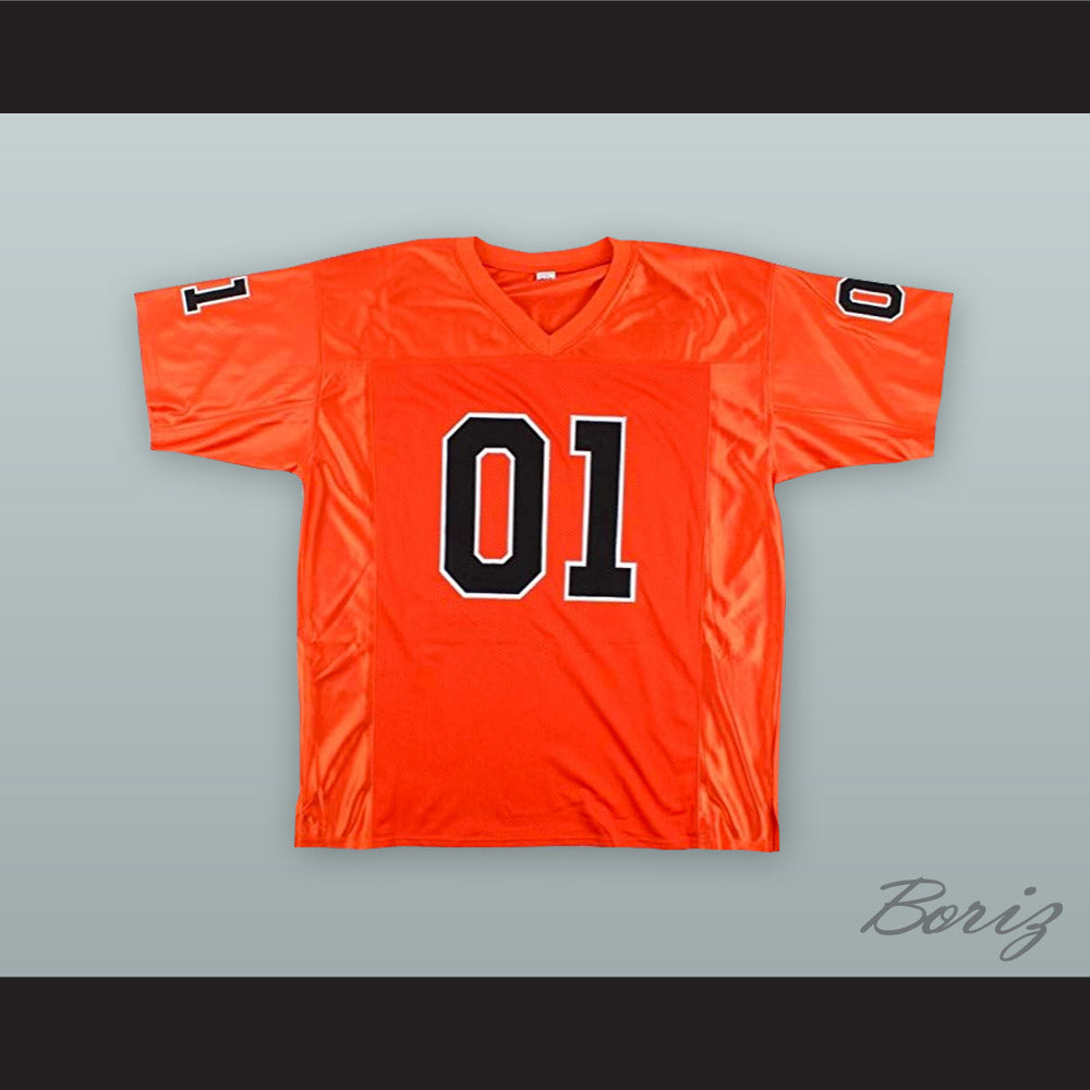 Dukes of Hazzard 01 General Lee Orange Football Jersey