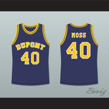 Load image into Gallery viewer, Randy Moss 40 Dupont High School Panthers Navy Blue Basketball Jersey 2