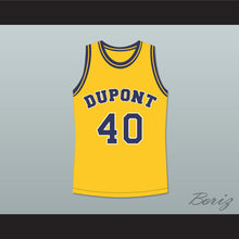 Load image into Gallery viewer, Randy Moss 40 Dupont High School Panthers Yellow Basketball Jersey 1