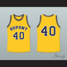 Load image into Gallery viewer, Randy Moss 40 Dupont High School Panthers Yellow Basketball Jersey 1