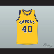 Load image into Gallery viewer, Randy Moss 40 Dupont High School Panthers Yellow Basketball Jersey 2