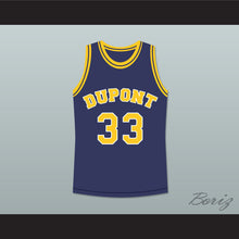 Load image into Gallery viewer, Jason Williams 33 Dupont High School Panthers Navy Blue Basketball Jersey 2