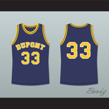 Load image into Gallery viewer, Jason Williams 33 Dupont High School Panthers Navy Blue Basketball Jersey 1