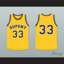 Load image into Gallery viewer, Jason Williams 33 Dupont High School Panthers Yellow Basketball Jersey 1