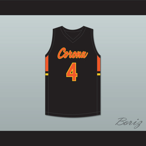 Dalen Terry 4 Corona del Sol High School Aztecs Black Basketball Jersey 1