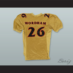 Wordham 26 Dallas Knights Football Jersey Any Given Sunday Includes AFFA Patch