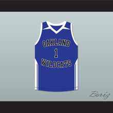 Load image into Gallery viewer, Damian Lillard 1 Oakland High School Wildcats Blue Basketball Jersey