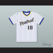 Load image into Gallery viewer, Dan Marino 18 Central Catholic High School Pinstriped Baseball Jersey