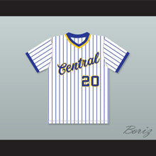 Load image into Gallery viewer, Dan Marino 20 Central Catholic High School Pinstriped Baseball Jersey
