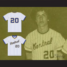 Load image into Gallery viewer, Dan Marino 20 Central Catholic High School Vikings Pinstriped Baseball Jersey